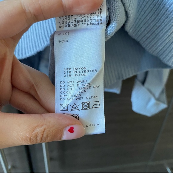 Light Blue Turtleneck Sweater - Picture 4 of 4